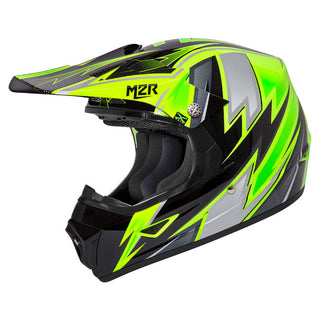 M2R Youth Thunder PC-3 Motorcycle Youth Helmet - Hi-Vis