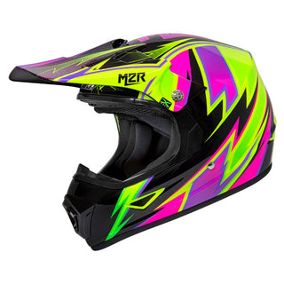 M2R Youth Thunder PC-7 Motorcycle Youth Helmet - Pink