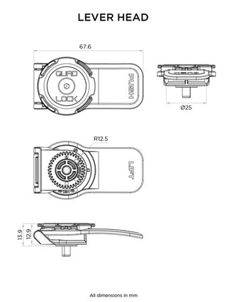 Quad Lock 360 Head - Lever Head