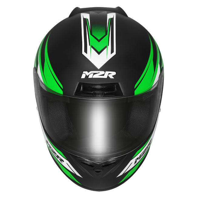 M2R M1 Chase PC-4F Motorcycle Helmet - Green