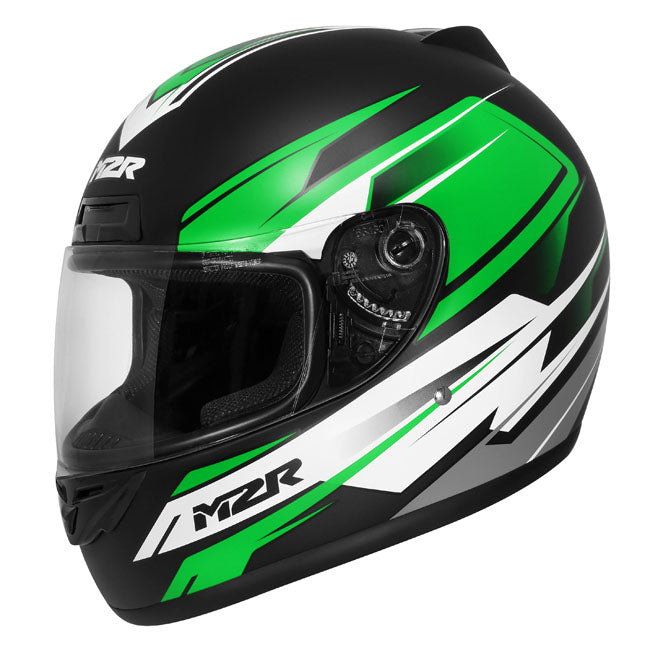 M2R M1 Chase PC-4F Motorcycle Helmet - Green
