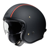 Shoei J.O Carburettor TC-8  Open Face Motorcycle Helmet - Black
