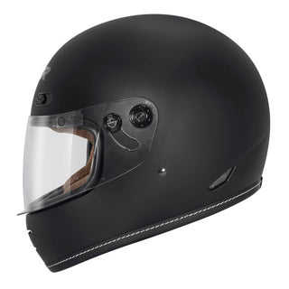 M2R Bolster F-9 Motorcycle Helmet - Matt Black