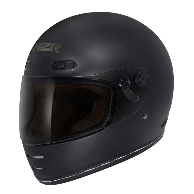 M2R Bolster F-9 Motorcycle Helmet - Matt Black