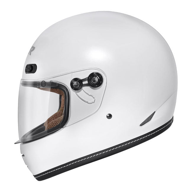 M2R Bolster F-9 Motorcycle Helmet - Off White Pearl