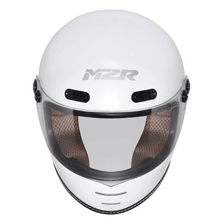 M2R Bolster F-9 Motorcycle Helmet - Off White Pearl