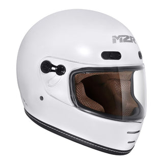 M2R Bolster F-9 Motorcycle Helmet - Off White Pearl