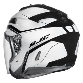 HJC IS-33 II Korba MC-10 Open Face Motorcycle Helmet - White/Black