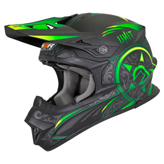 M2R EXO Unit Victorian PC-4F Motorcycle Helmet - Green