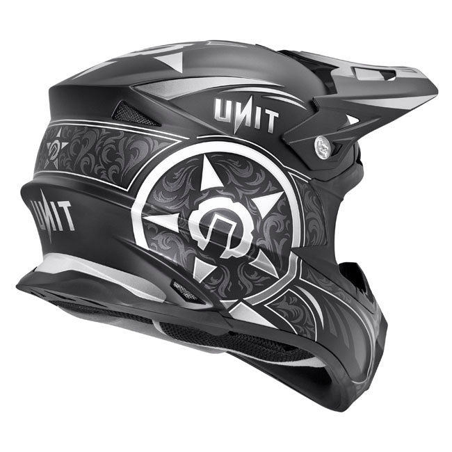 M2R EXO Unit Victorian PC-5F Motorcycle Helmet - Black