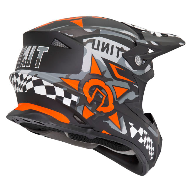 M2R EXO Unit Bulletin PC-8F Motorcycle Helmet - Orange