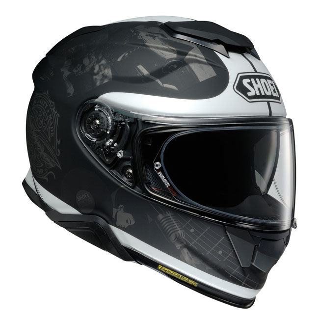 shoei gt air 2 black chromeburner Shoei GT-Air II Reminisce TC-5 Motorcycle Helmet