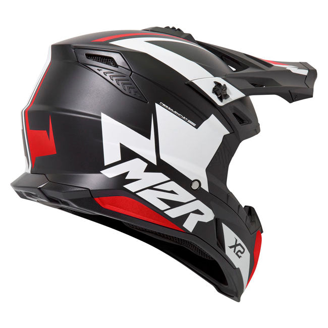 M2R X2 Inverse PC-1F Motorcycle Helmet - Red