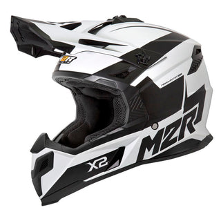 M2R X2 Inverse PC-6F Motorcycle Helmet - White