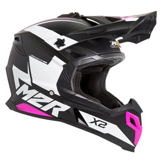 M2R X2 Inverse PC-7F Motorcycle Helmet - Pink