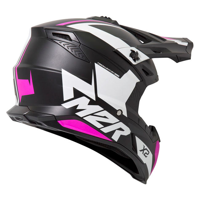 M2R X2 Inverse PC-7F Motorcycle Helmet - Pink