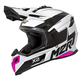 M2R X2 Inverse PC-7F Motorcycle Helmet - Pink