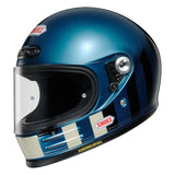 Shoei Glamster Resurrection TC-2 Motorcycle Full Face Helmet - Blue