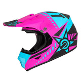 M2R Youth Chaser PC-7F Motorcycle Youth Helmet - Pink