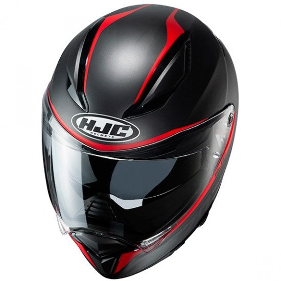 HJC F-70 Feron MC-1SF Motorcycle Helmet - Black/Red