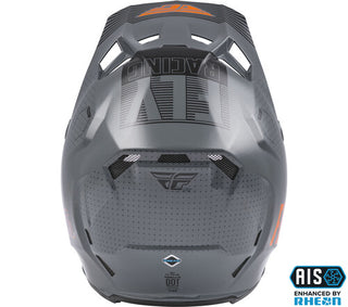 Fly Racing Youth Formula CC Primary Motorcycle Helmet - Grey/Orange