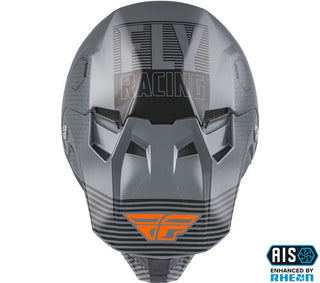 Fly Racing Formula CC Primary Motorcycle Helmet - Grey/Orange