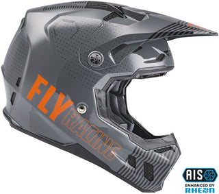 Fly Racing Formula CC Primary Motorcycle Helmet - Grey/Orange