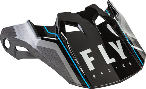 Fly Racing Formula Carbon Axon Replacement Helmet Peak - Black/Grey/Blue