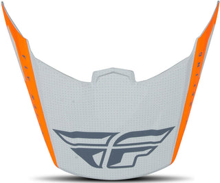 Fly Racing Kinetic Straight Edge Peak - Matt Orange Grey