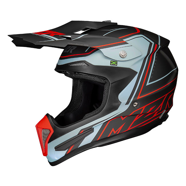 M2R X3 Fluid PC-1F Motorcycle Helmet - Red
