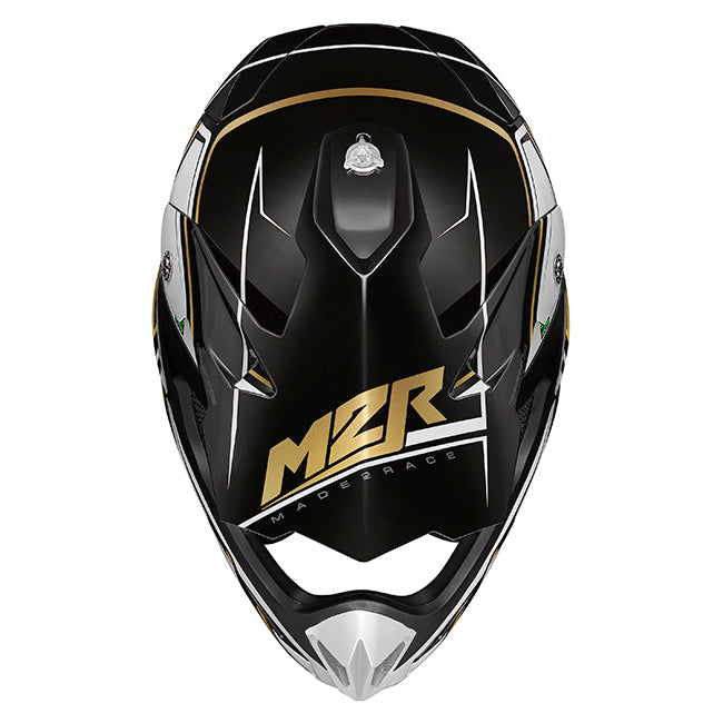 M2R X3 Fluid PC-9 Motorcycle Helmet - Gold