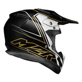 M2R X3 Fluid PC-9 Motorcycle Helmet - Gold