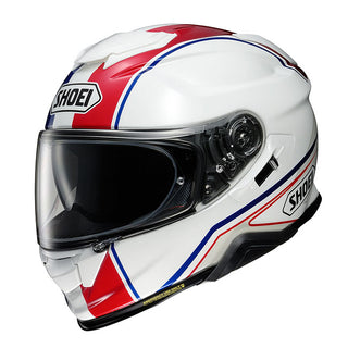 Shoei GT-AIR II Panorama TC-10 Motorcycle Helmet - White/Red/Blue