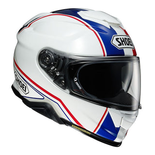 Shoei GT-AIR II Panorama TC-10 Motorcycle Helmet - White/Red/Blue