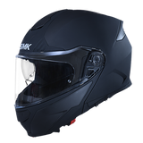 SMK Gullwing Motorcycle Modular Helmet (MA200) - Matte Black