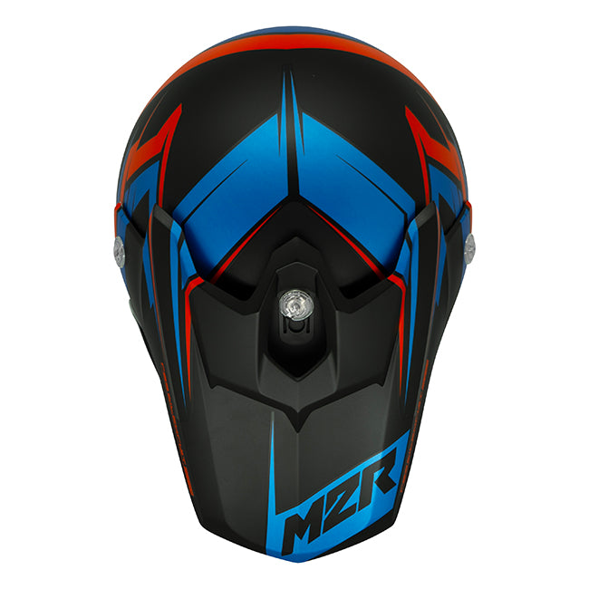 M2R MX2 Junior Bolt PC-1F Youth Motorcycle Helmet - Red