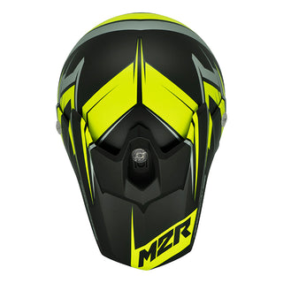 M2R MX2 Junior Bolt PC-3F Youth Motorcycle Helmet - Hi Vis