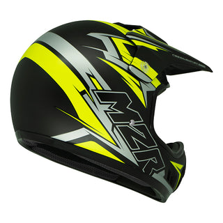 M2R MX2 Junior Bolt PC-3F Youth Motorcycle Helmet - Hi Vis