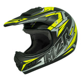 M2R MX2 Junior Bolt PC-3F Youth Motorcycle Helmet - Hi Vis