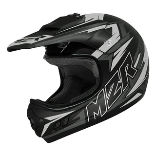 M2R MX2 Junior Bolt PC-5F Youth Motorcycle Helmet - Black