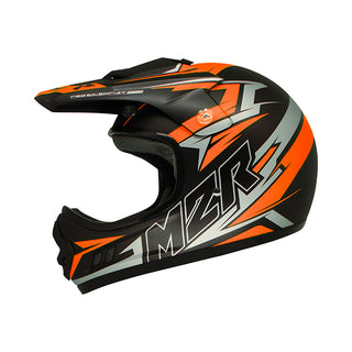 M2R MX2 Junior Bolt PC-8F Youth Motorcycle Helmet - Orange