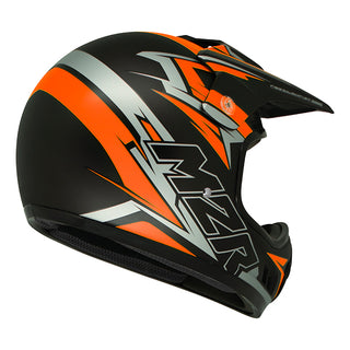 M2R MX2 Junior Bolt PC-8F Youth Motorcycle Helmet - Orange