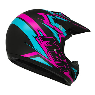 M2R MX2 Junior Bolt PC-7F Youth Motorcycle Helmet - Pink