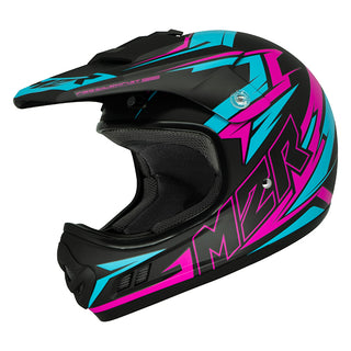 M2R MX2 Junior Bolt PC-7F Youth Motorcycle Helmet - Pink