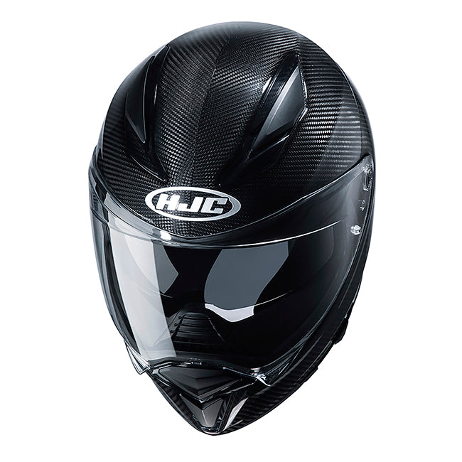 HJC F70 Carbon Solid Gloss Motorcycle Helmet - Black