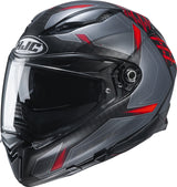 HJC F70 Dever MC1SF Motorcycle Helmet - Matte Black/Red