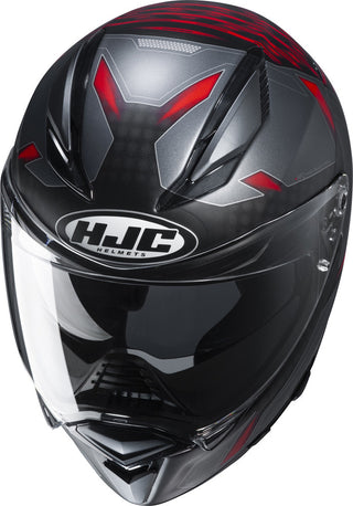 HJC F70 Dever MC1SF Motorcycle Helmet - Matte Black/Red