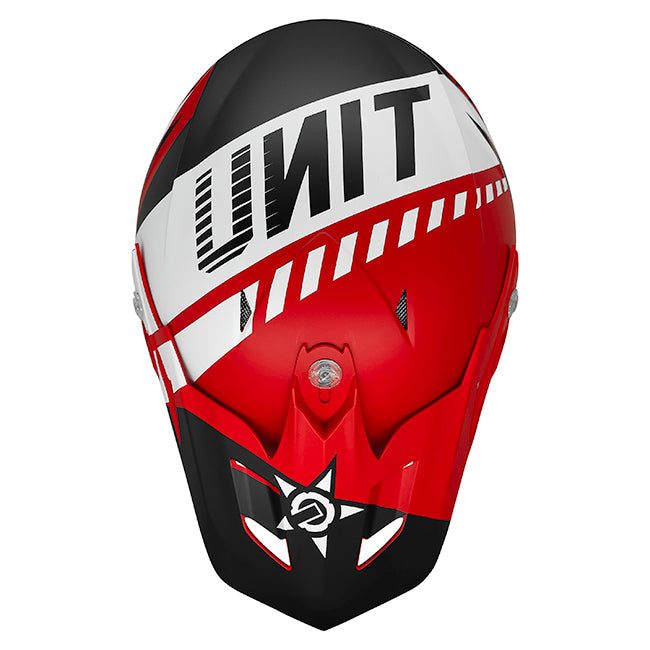 M2R EXO Unit Chaser PC-1F Motorcycle Helmet - Red
