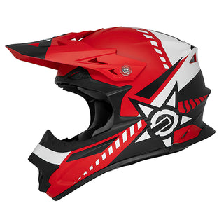 M2R EXO Unit Chaser PC-1F Motorcycle Helmet - Red