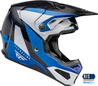 Fly Racing Formula Carbon Prime Motorcycle Youth Helmet - Blue White Blue Carbon